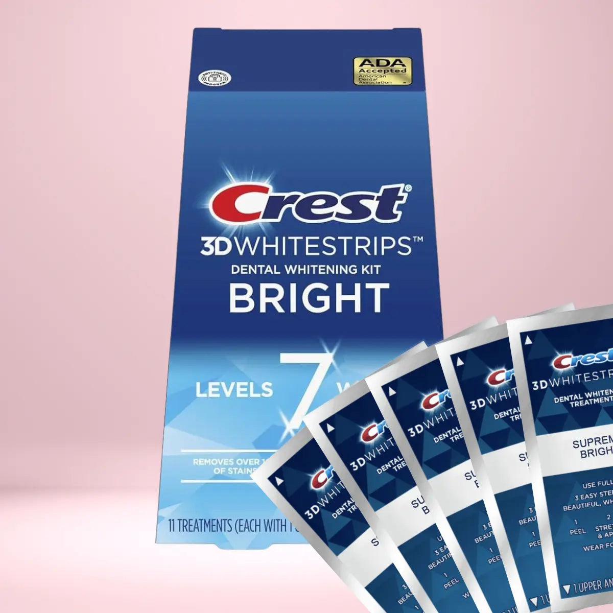 Paski Wybielające Crest Bright 7 Levels Whiter Whitestrips