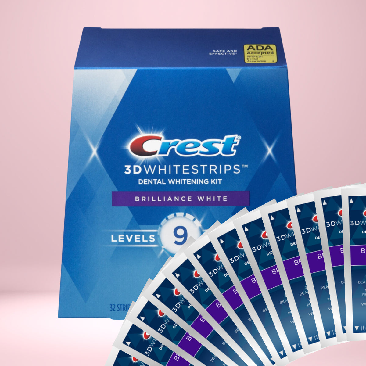 Paski Wybielające Crest Brilliance White 9 Levels Whiter Whitestrips