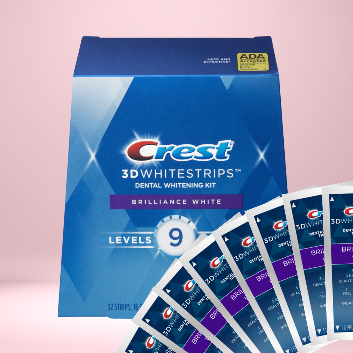 Paski Wybielające Crest Brilliance White 9 Levels Whiter Whitestrips