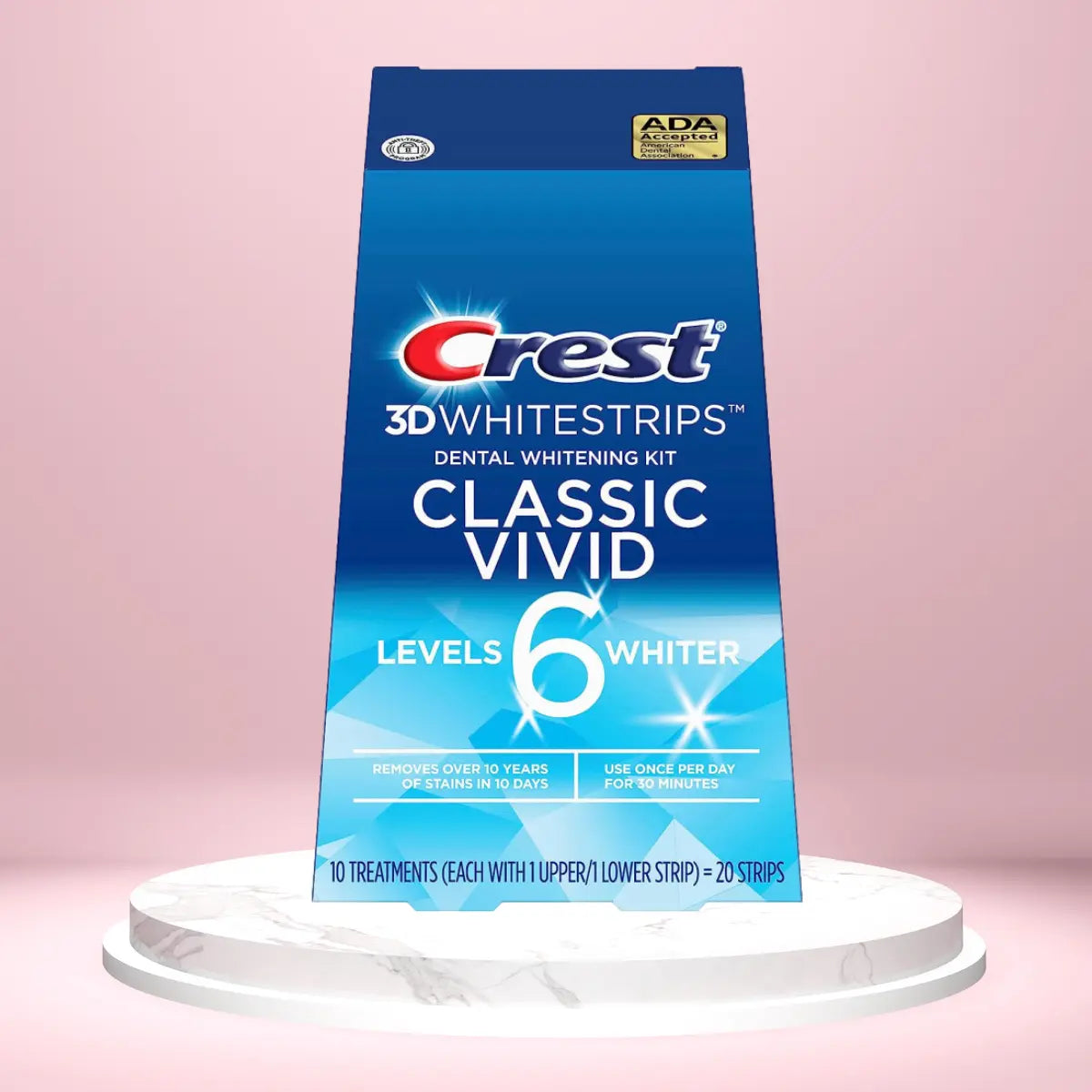 Paski Wybielające Crest Classic Vivid 6 Levels Whiter Whitestrips
