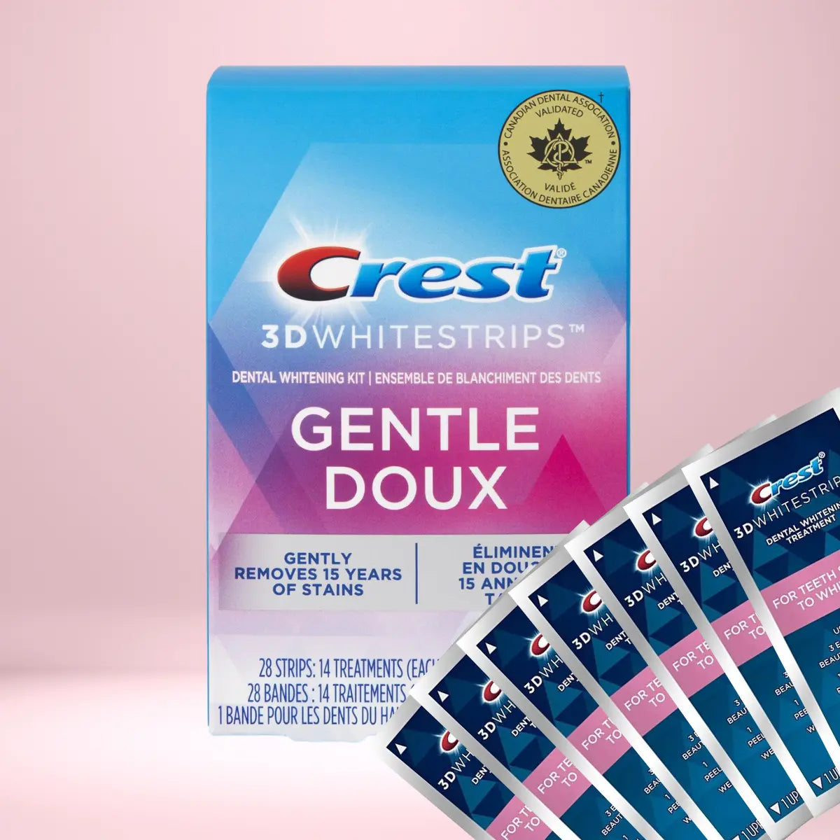 Paski Wybielające Crest Gentle Doux Whitestrips