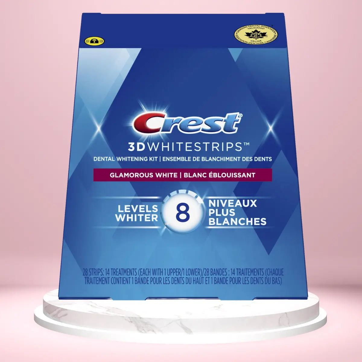 Paski Wybielające Crest Glamorous White 8 Levels Whiter