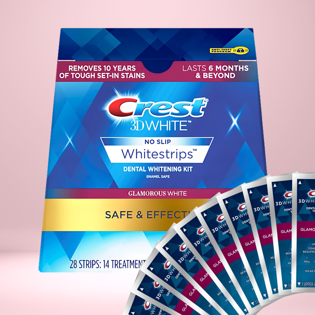 Paski Wybielające Crest 3D White Glamorous White