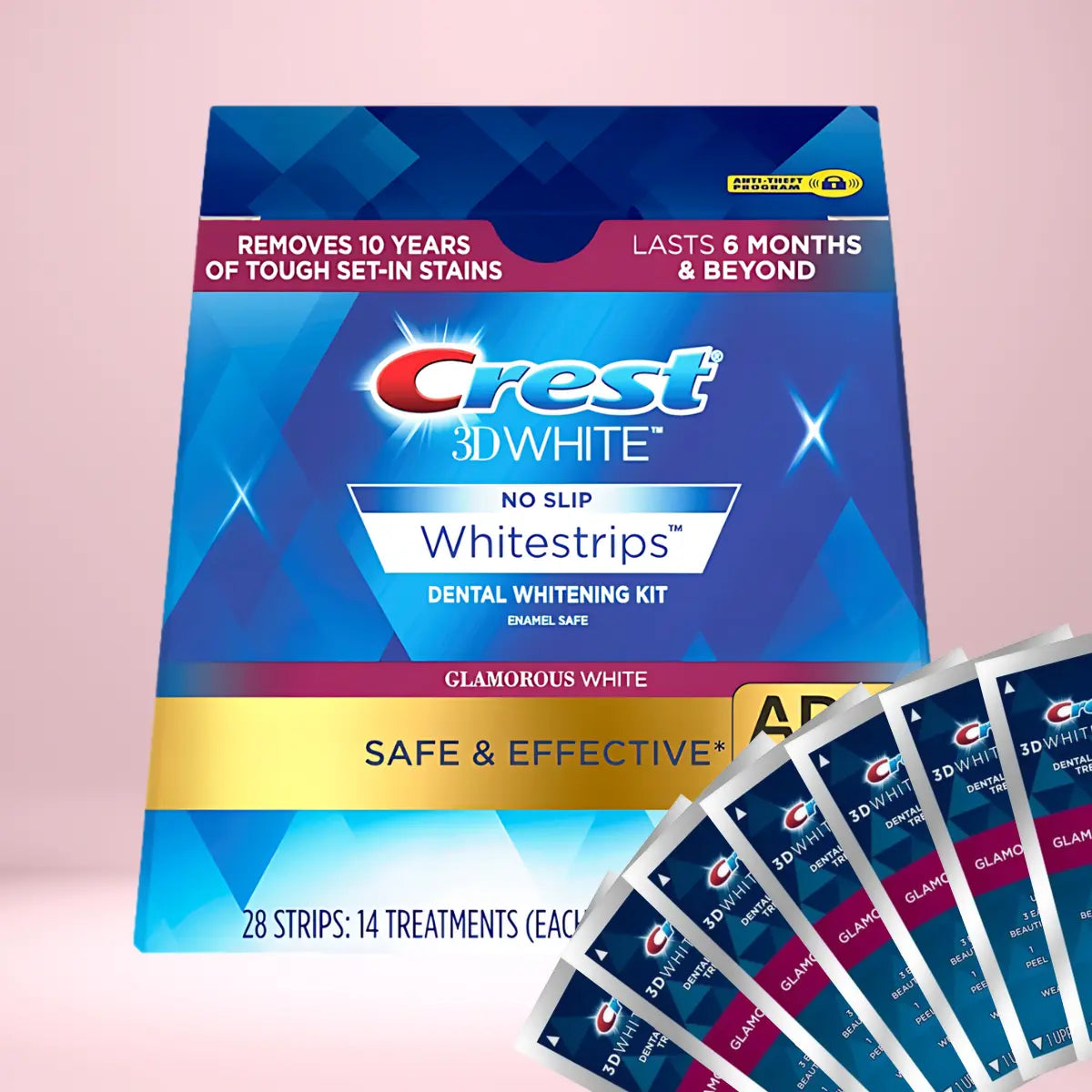 Paski Wybielające Crest 3D White Glamorous White
