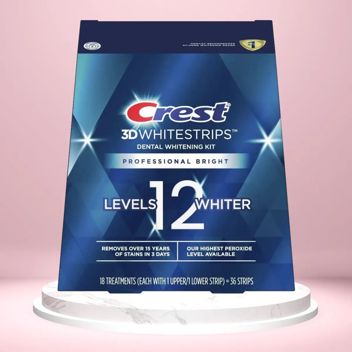Paski Wybielające Crest 3D Whitestrips Professional Bright 12 Levels Whiter