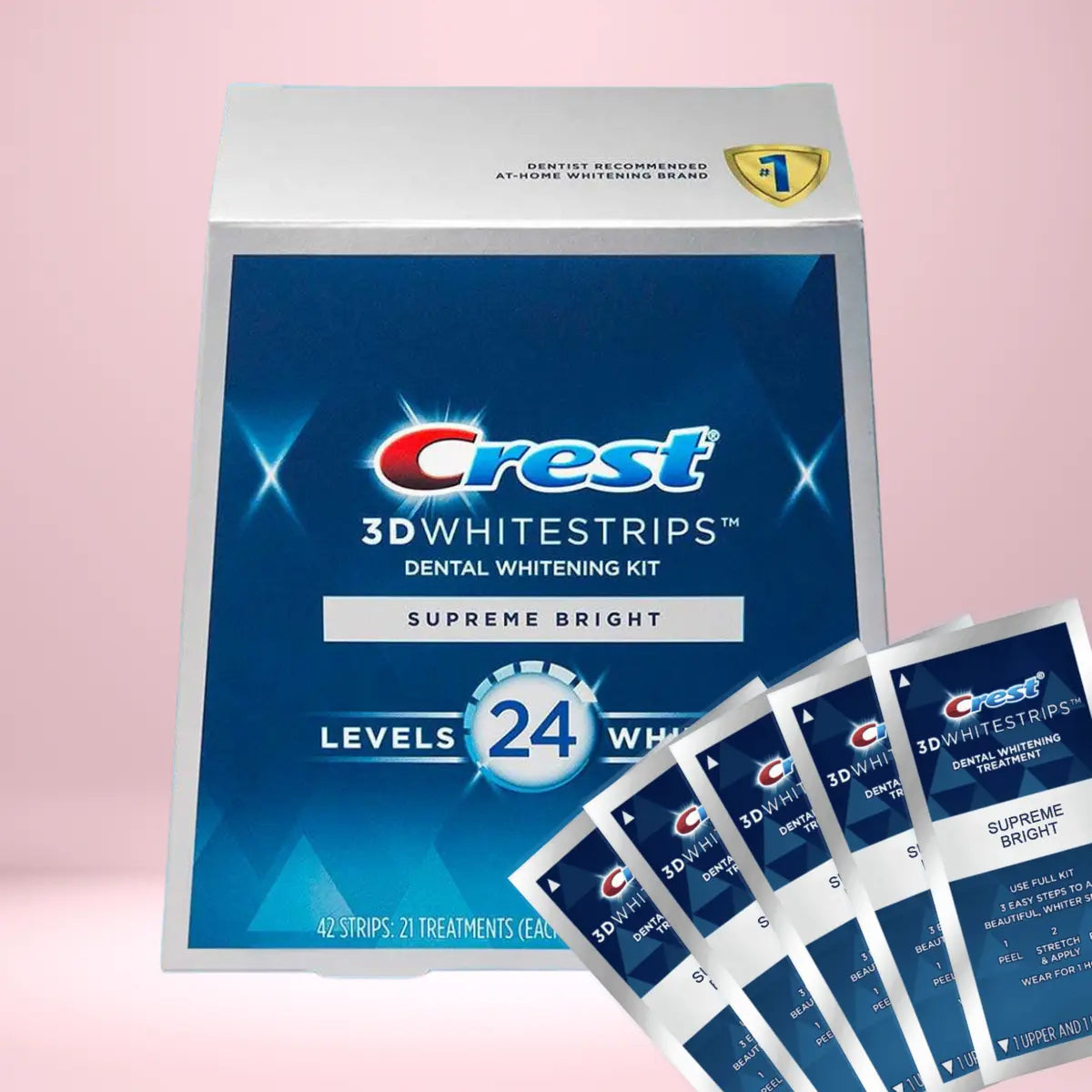 Paski Wybielające Crest Supreme Bright 24 Whitestrips
