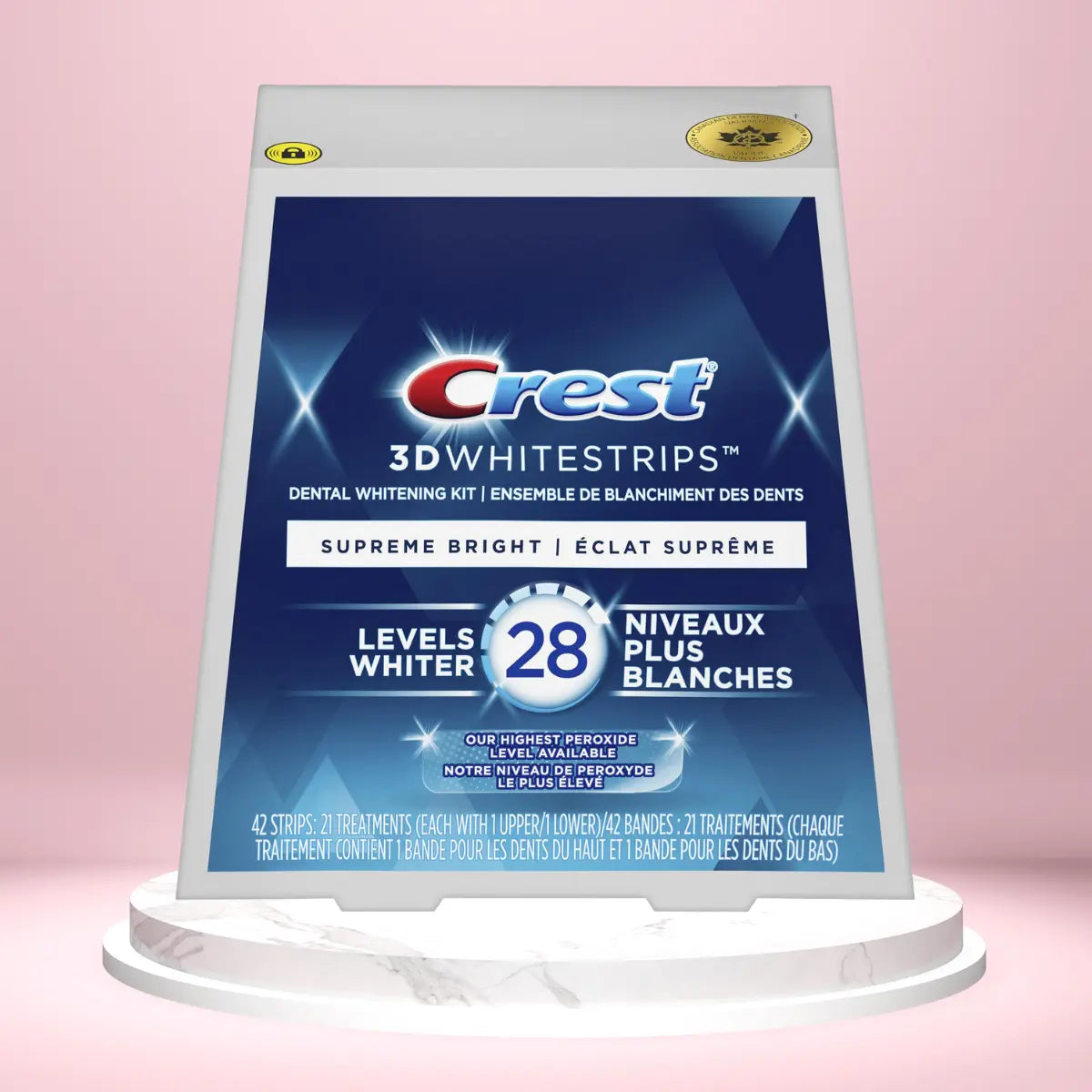 Paski Wybielające Crest Supreme Bright 28 Levels Whiter Whitestrips