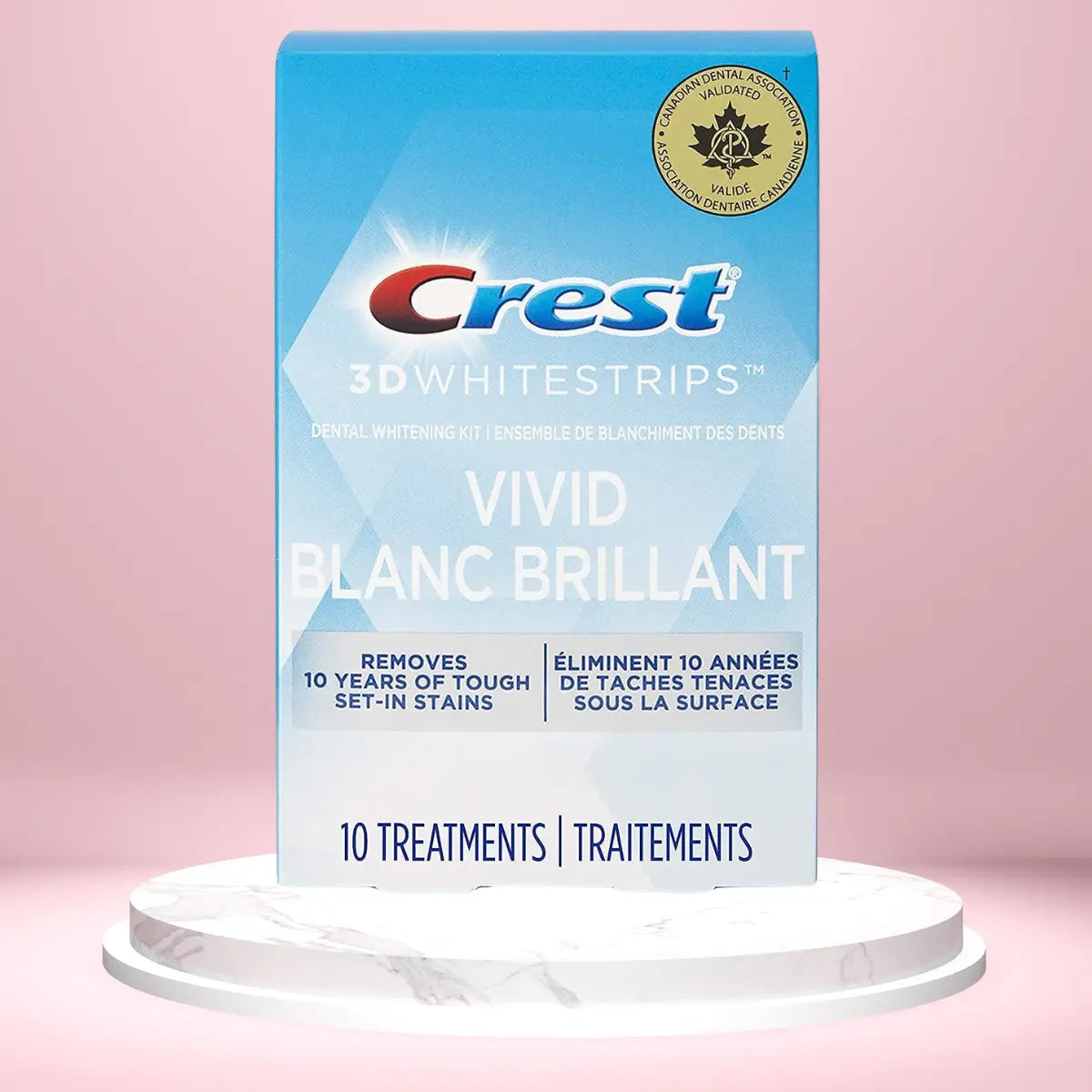 Paski Wybielające Crest Vivid Blanc Brillant Whitestrips