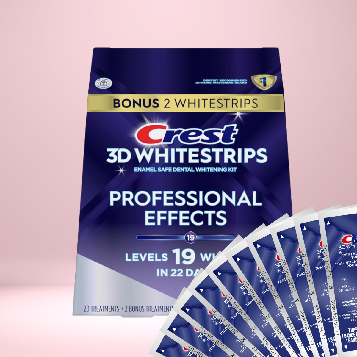 Paski Wybielające Crest 3D White Professional Effects Levels 19 Whiter